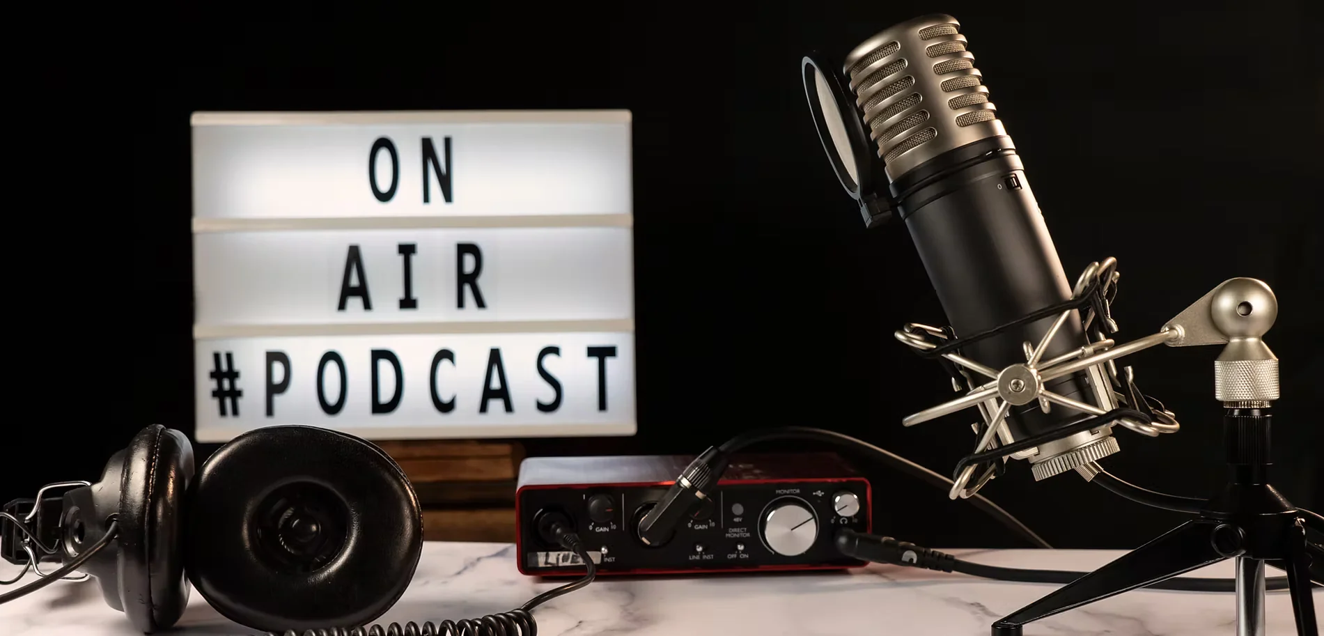 Shed Geek podcast studio on air