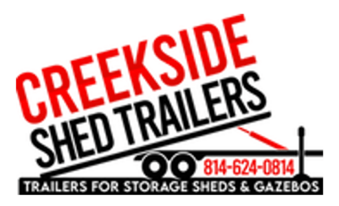 Creekside Shed Trailers logo, trailers for storage sheds and gazebos